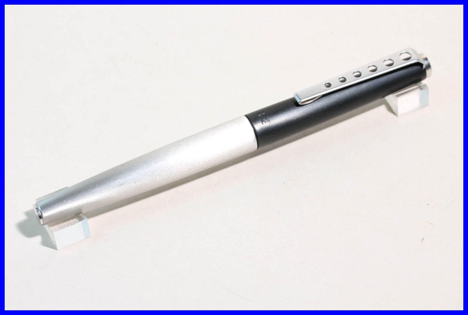 1979 MONTBLANC Carrera Fountain Pen / Nib-Size EF / BLACK & STEEL f cartridges