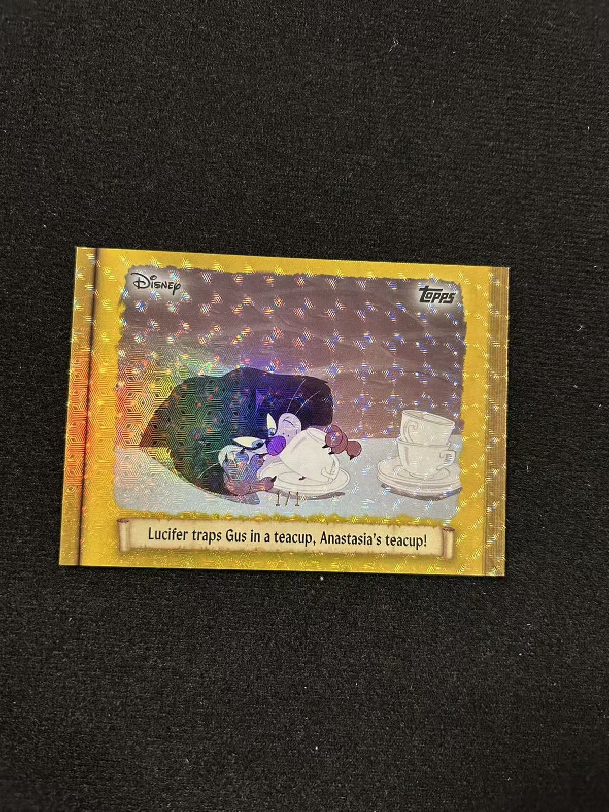 2025 Topps Disney Wonder Lucifer Traps Gus Cinderella 75th FoilFractor 1/1 C75-5