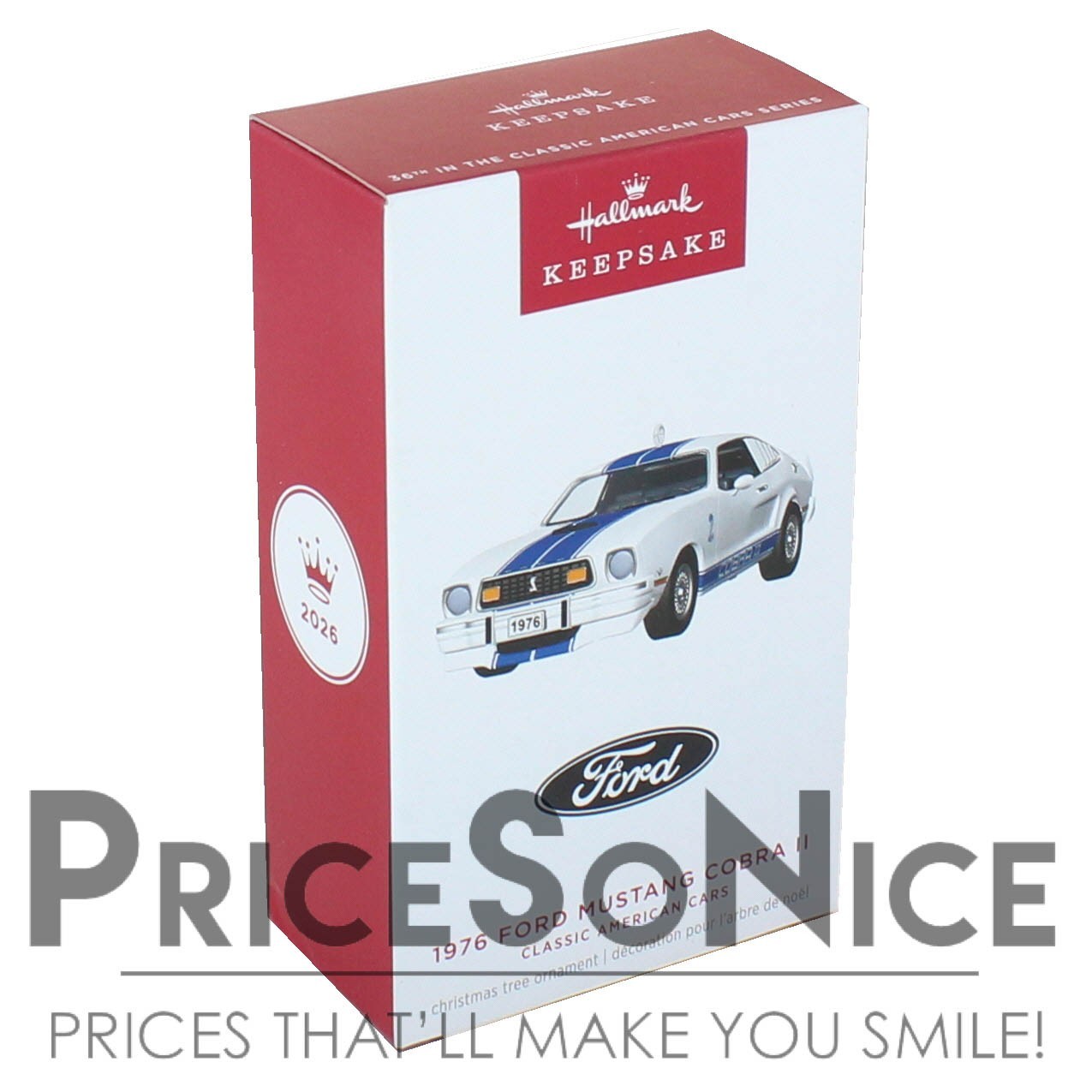 Hallmark Keepsake 2026 Classic American Cars 1976 Ford Mustang Cobra II Bad Box Hallmark Keepsake 2026 Classic American Cars 1976 Ford Mustang Cobra II Bad Box