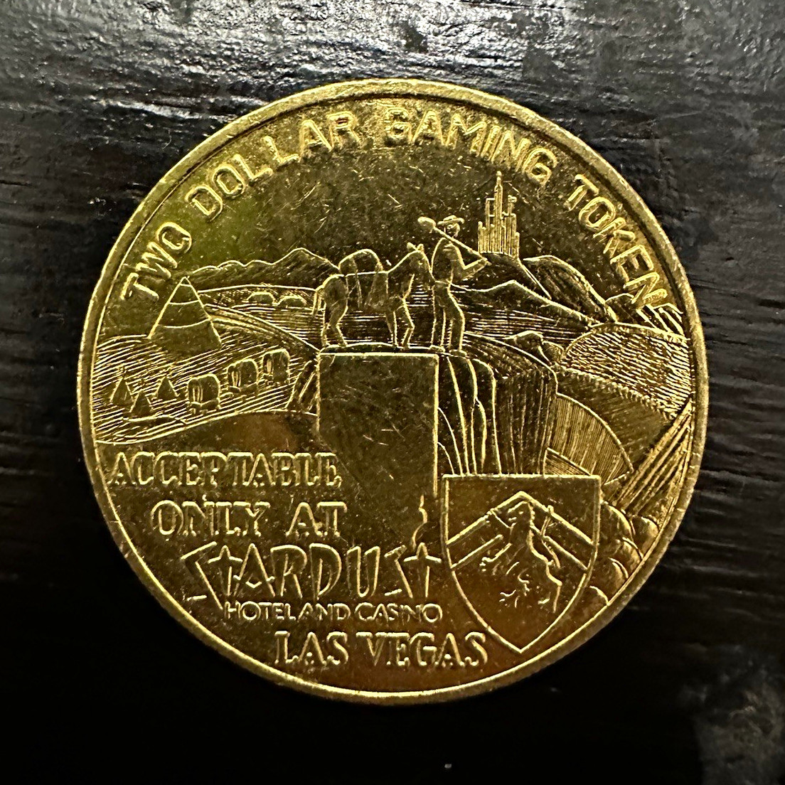 Vintage Stardust Casino Las Vegas $2 Gaming Token Lido de Paris Brass Obsolete Vintage Stardust Casino Las Vegas $2 Gaming Token Lido de Paris Brass Obsolete