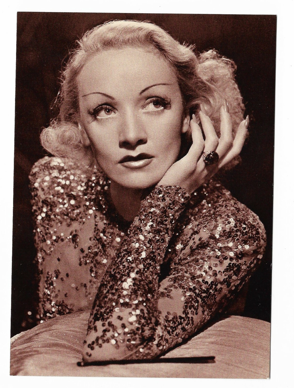 Vtg Fotocard Ludlow Sales Marlene Deitrich Movie \