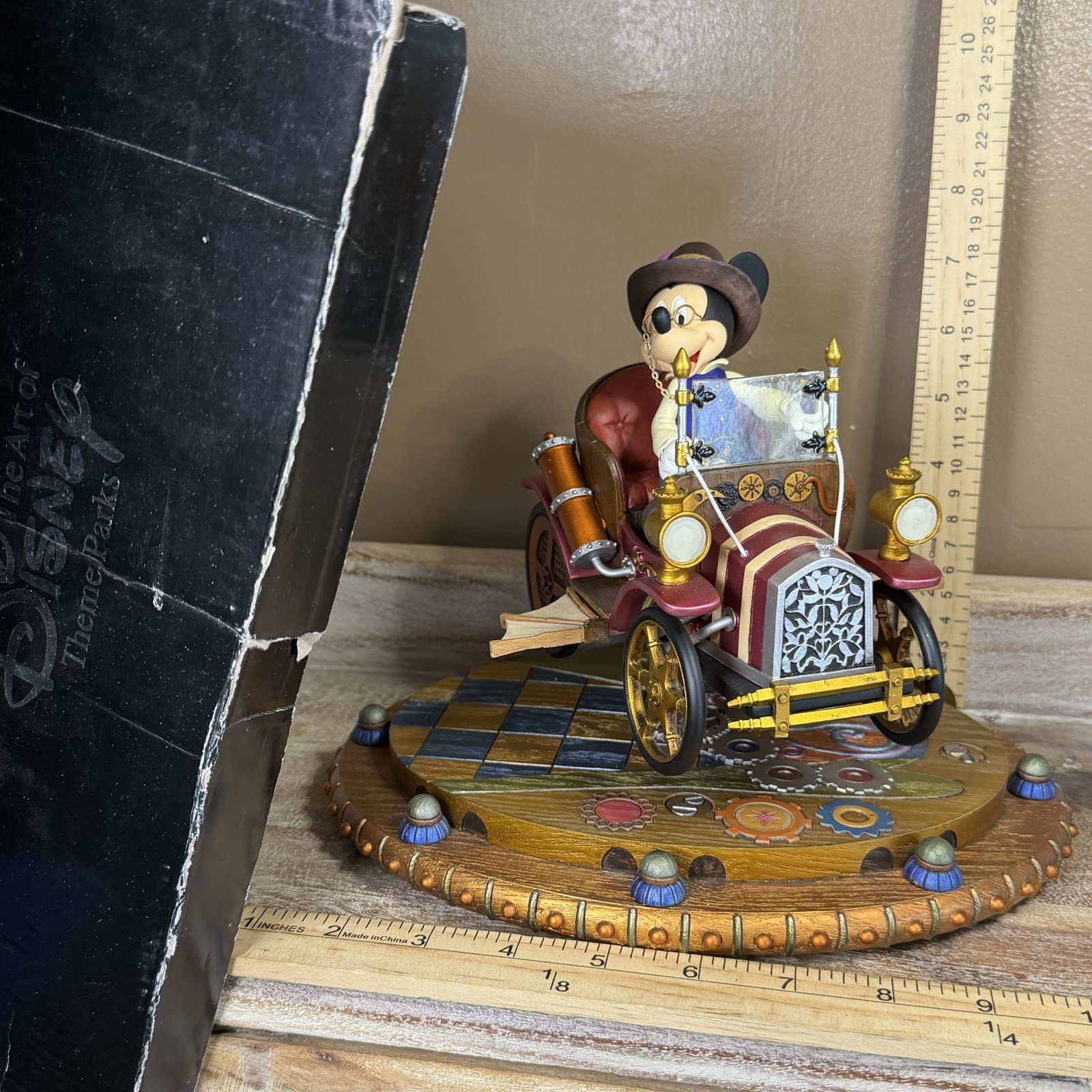 New Disney Parks Mechanical Kingdom Mickey Car Steampunk Figure Figurine New Disney Parks Mechanical Kingdom Mickey Car Steampunk Figure Figurine