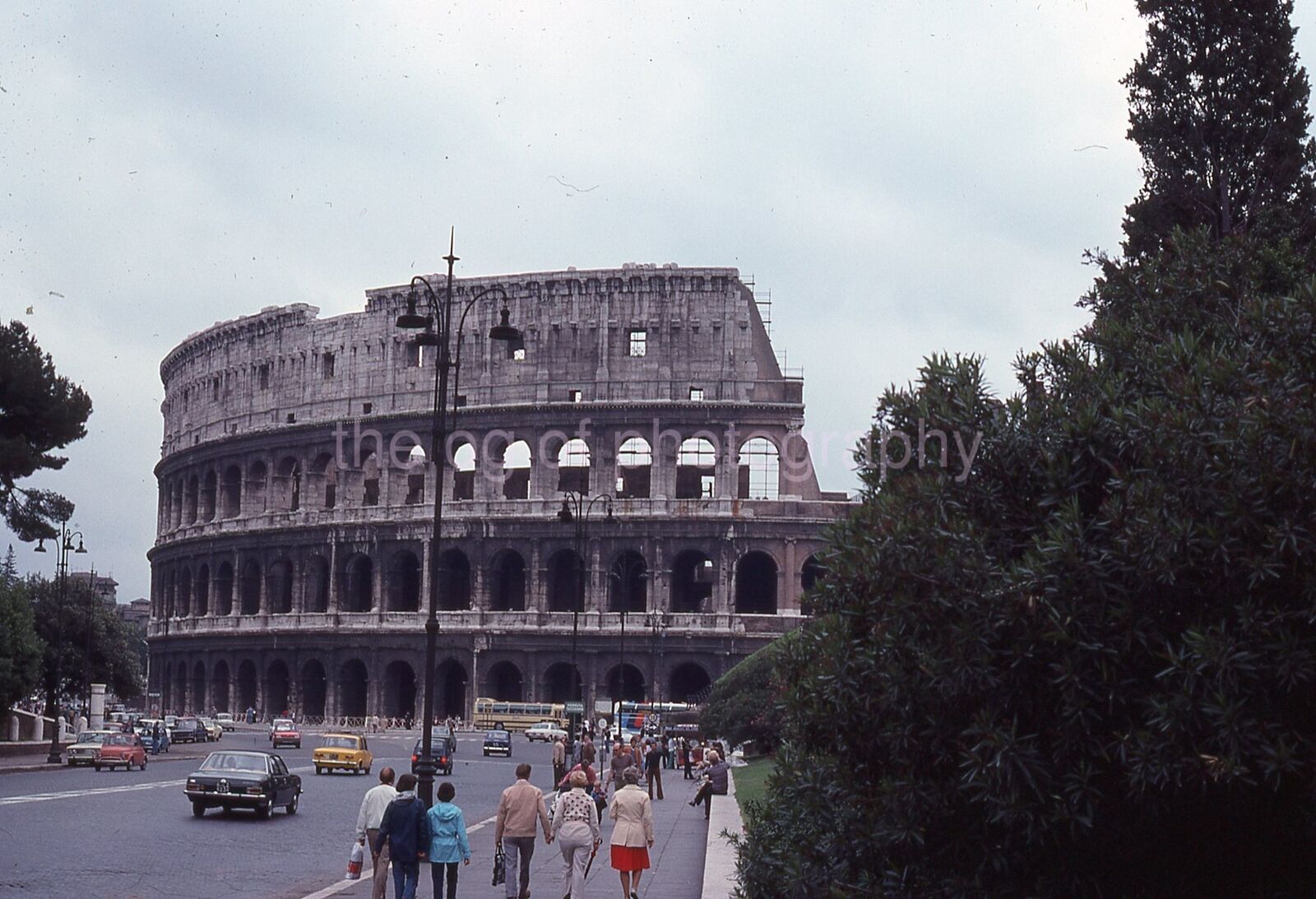 COLOSSEUM 35mm FOUND Photo COLOR Vintage Transparency ROME ITALY 31 T 9 S