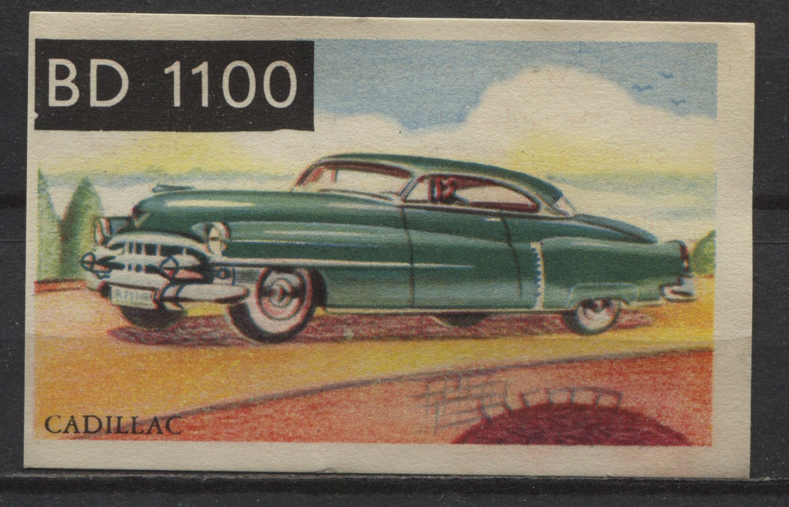 Cadillac S 62 1953 Vintage 1950s Dutch Trading Card No. 85