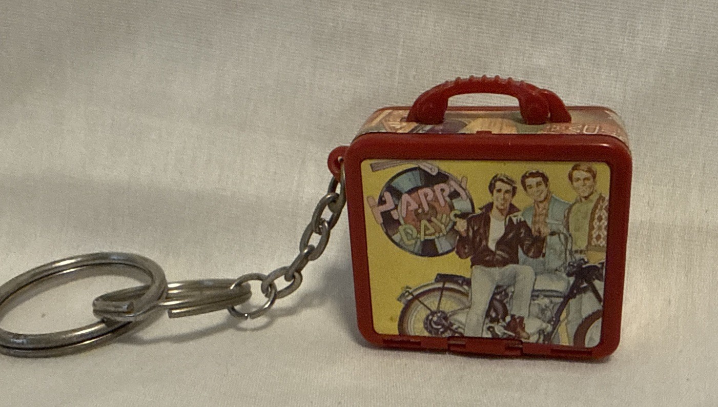 Vintage Happy Days Mini Lunch Box Keychain Fonzie pre-owned