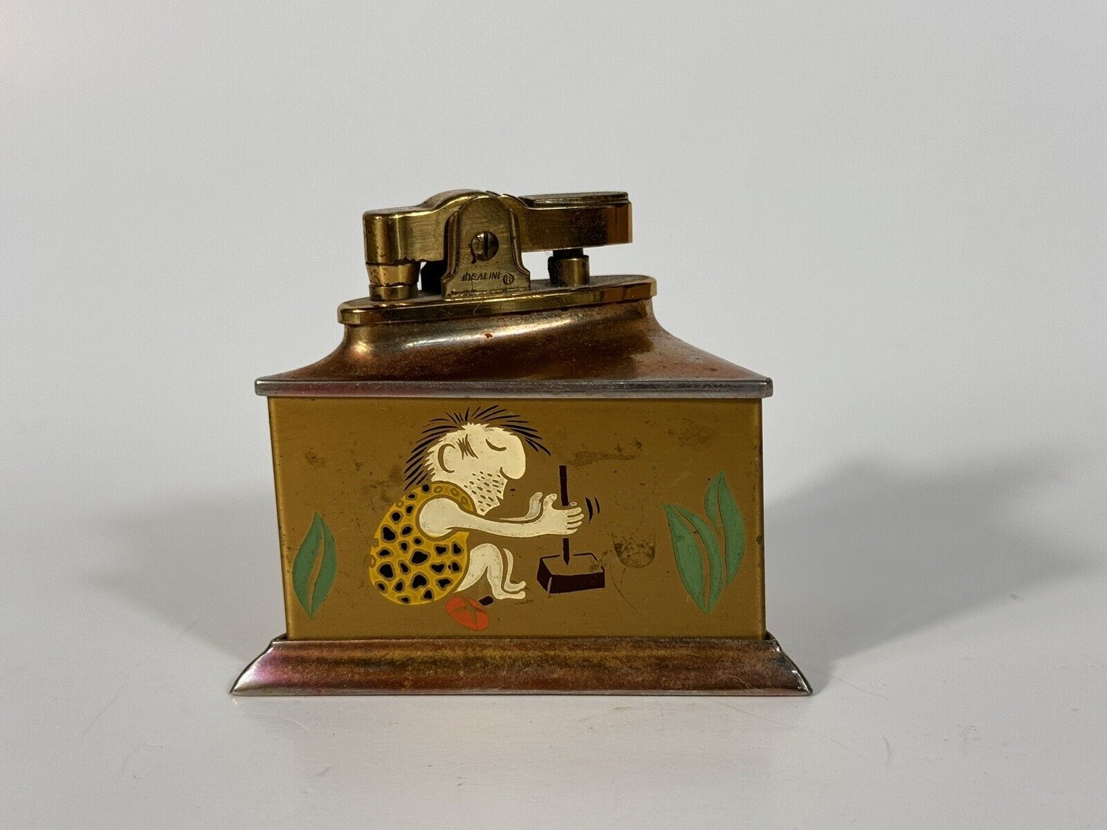Vintage Extremely Rare Idealine Caveman Desk Lighter