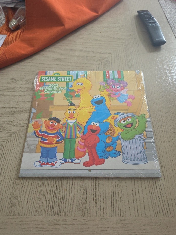 Sesame Street Wall Calendar 2022 16 Month Wall Calendar New Sealed Beautiful Art