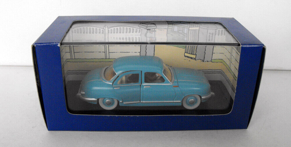 TINTIN SNOWY car Atlas Diecast The Taxi Panhard 1954 # 55 MINT in box FRANCE