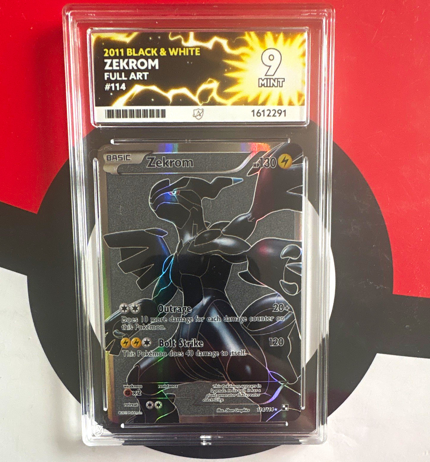 The Pokémon Company Zekrom 114/114 Black & White Full Art Foil ACE 9 2011