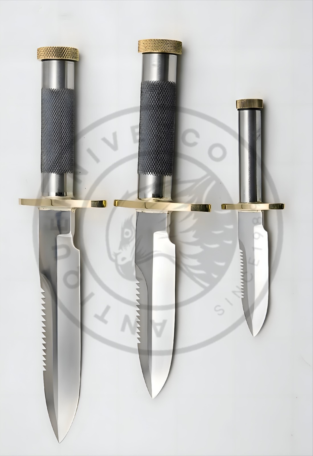 LOT OF 3 Randall All Purpose Survival Knife Replica Hunting Knife W/Sheath