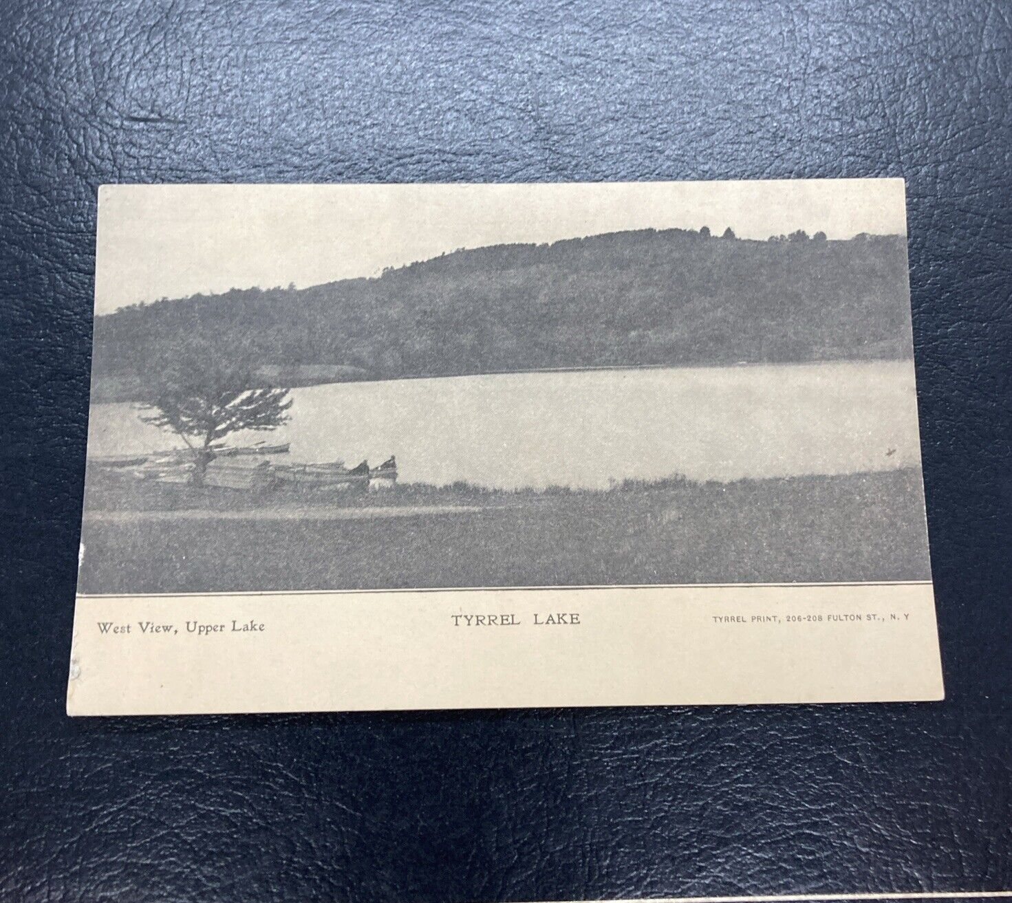 West View , Upper Lake Tyrrel Lake Private Mailing Card Antique / Rare