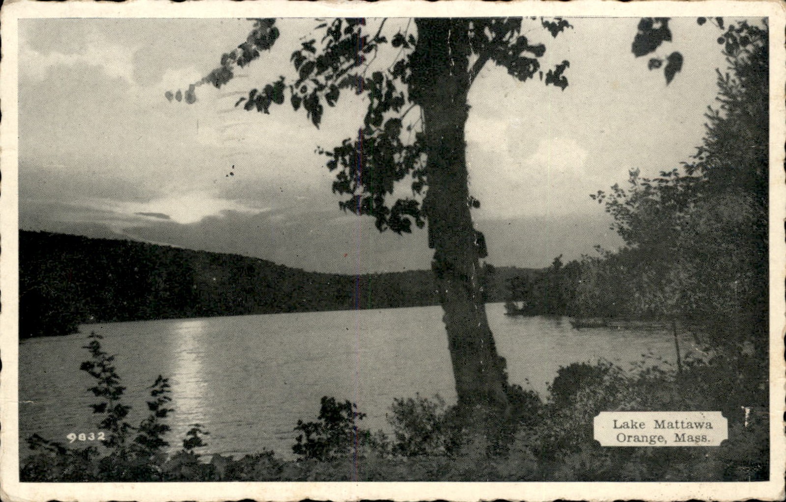 Orange Massachusetts MA Lake Lake Mattawa Harrington c1910s Vintage Postcard