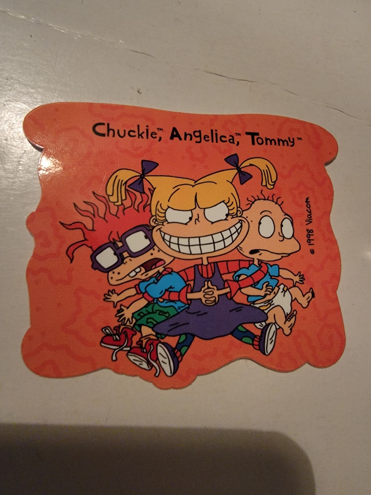 Nickelodeon\'s RUGRATS CHUCKIE ANGELICA & TOMMY Vintage Sticker 1998 Nickelodeon\'s RUGRATS CHUCKIE ANGELICA & TOMMY Vintage Sticker 1998