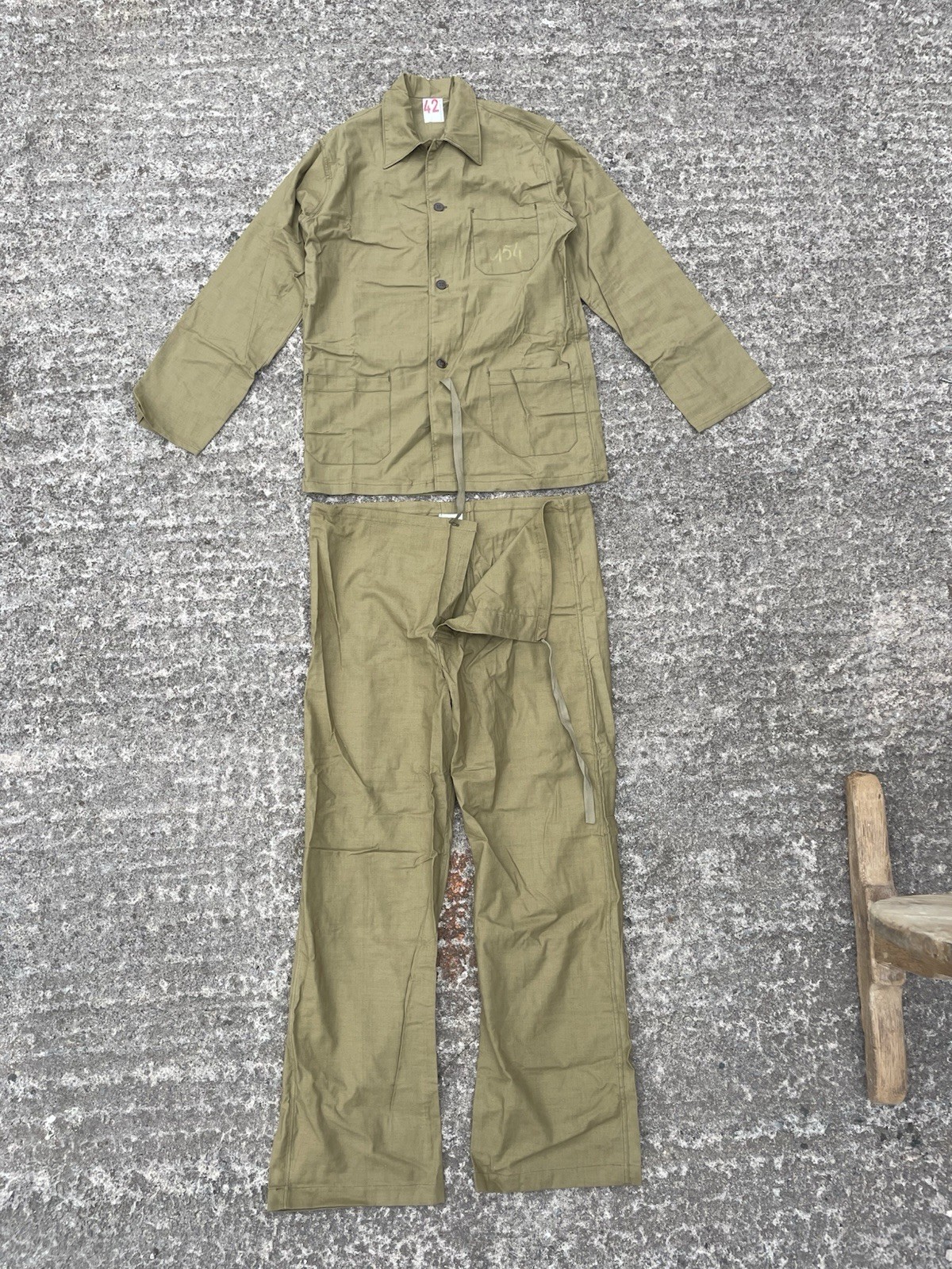 Job Lot- 11 X 1964 French Army Pajama / Uniform Sets – Deadstock – Film/Costume