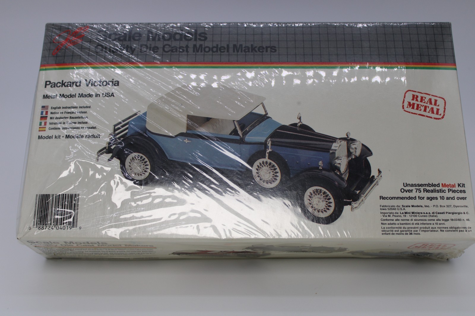 JLE Scale Models Packard Victoria Die Cast Metal Model Kit #4019 Factory Sealed