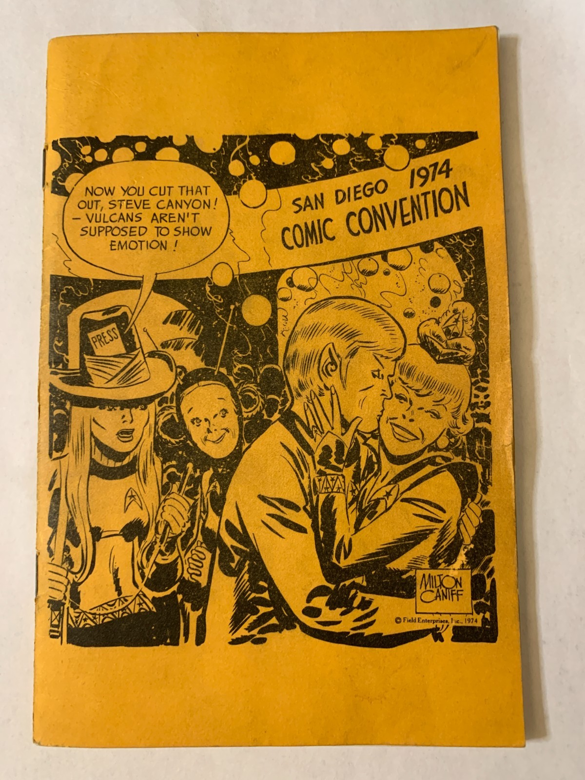 Rare 1974 San Diego Comic Con Program Signed Sketch June Foray Forrest Ackerman