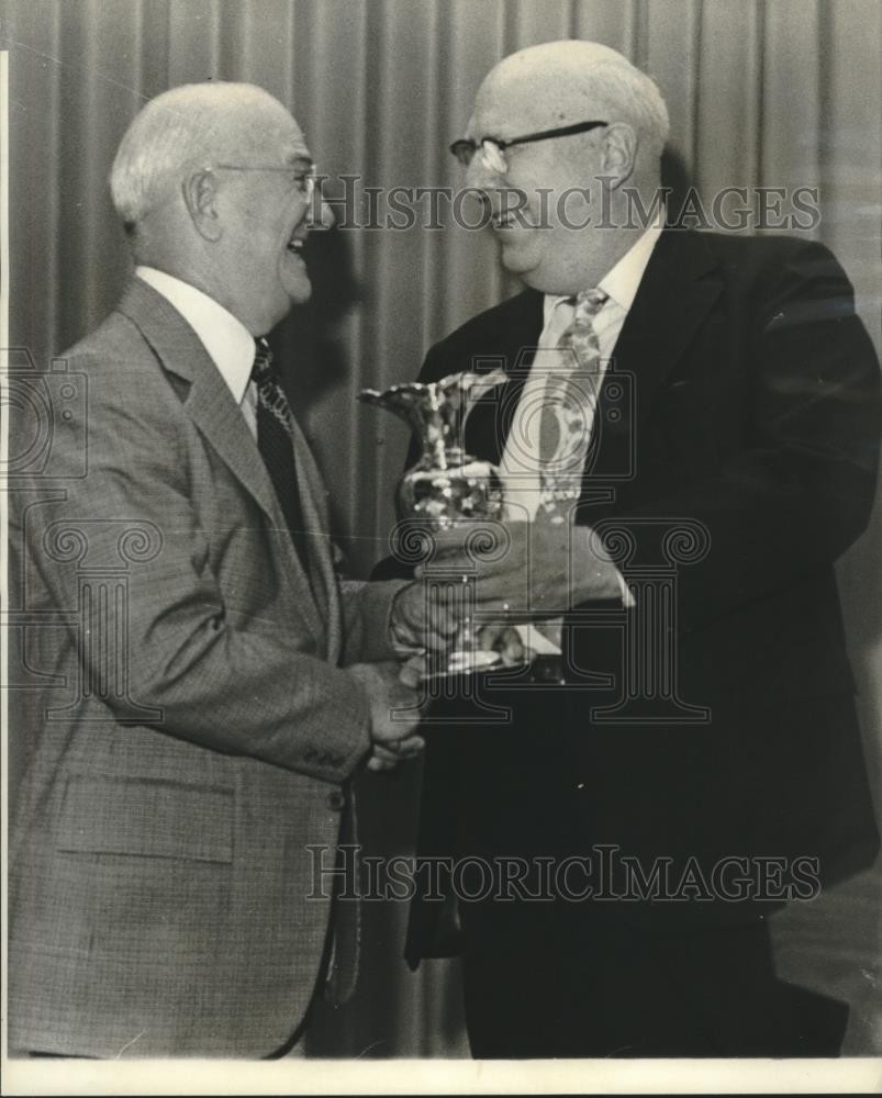 1976 Press Photo Francis C. Doyle receives The Times-Picayune Loving Cup