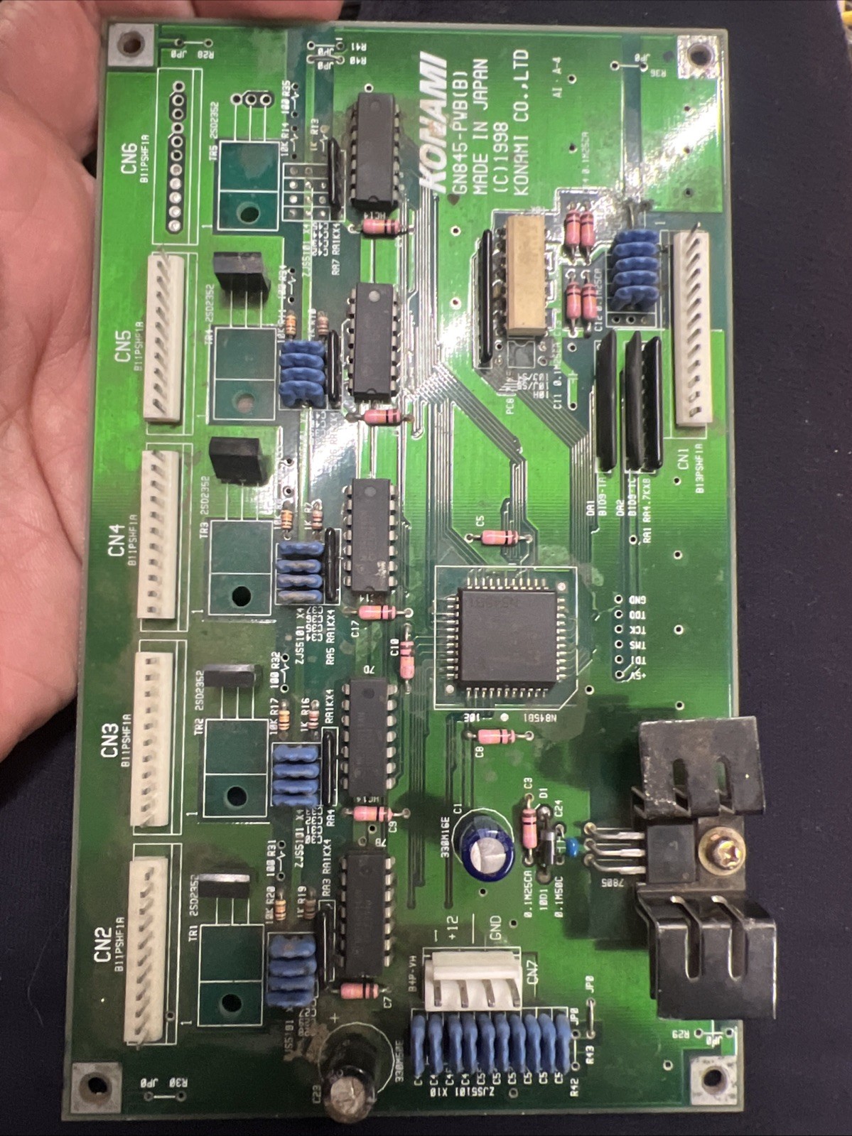 Konami GN845-SPB Arcade I/O PCB Board GNA-5E-1P-B 1998 OEM DDR Cabinet