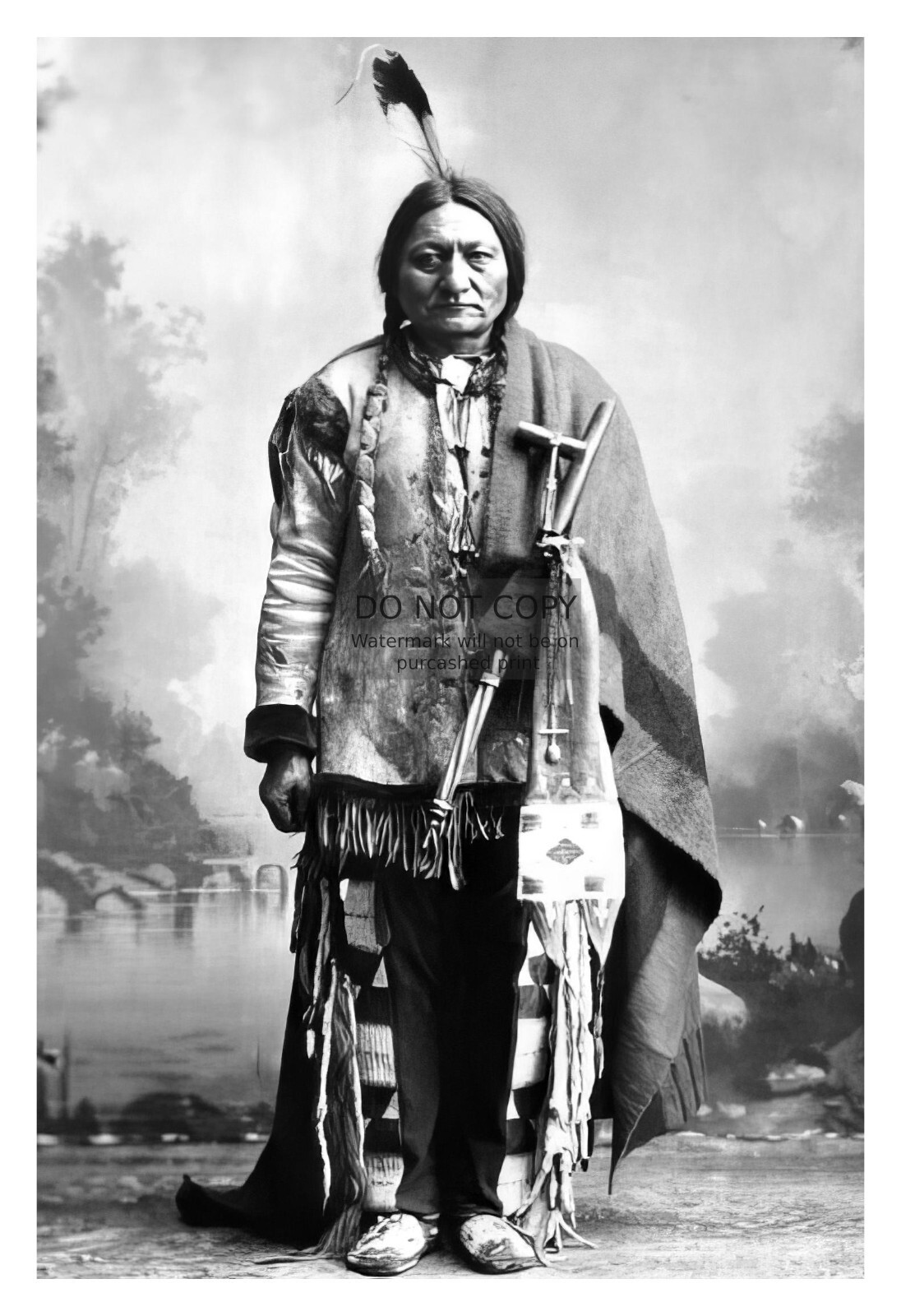 CHIEF SITTING BULL SIOUX NATIVE AMERICAN LEADER 4X6 PHOTO