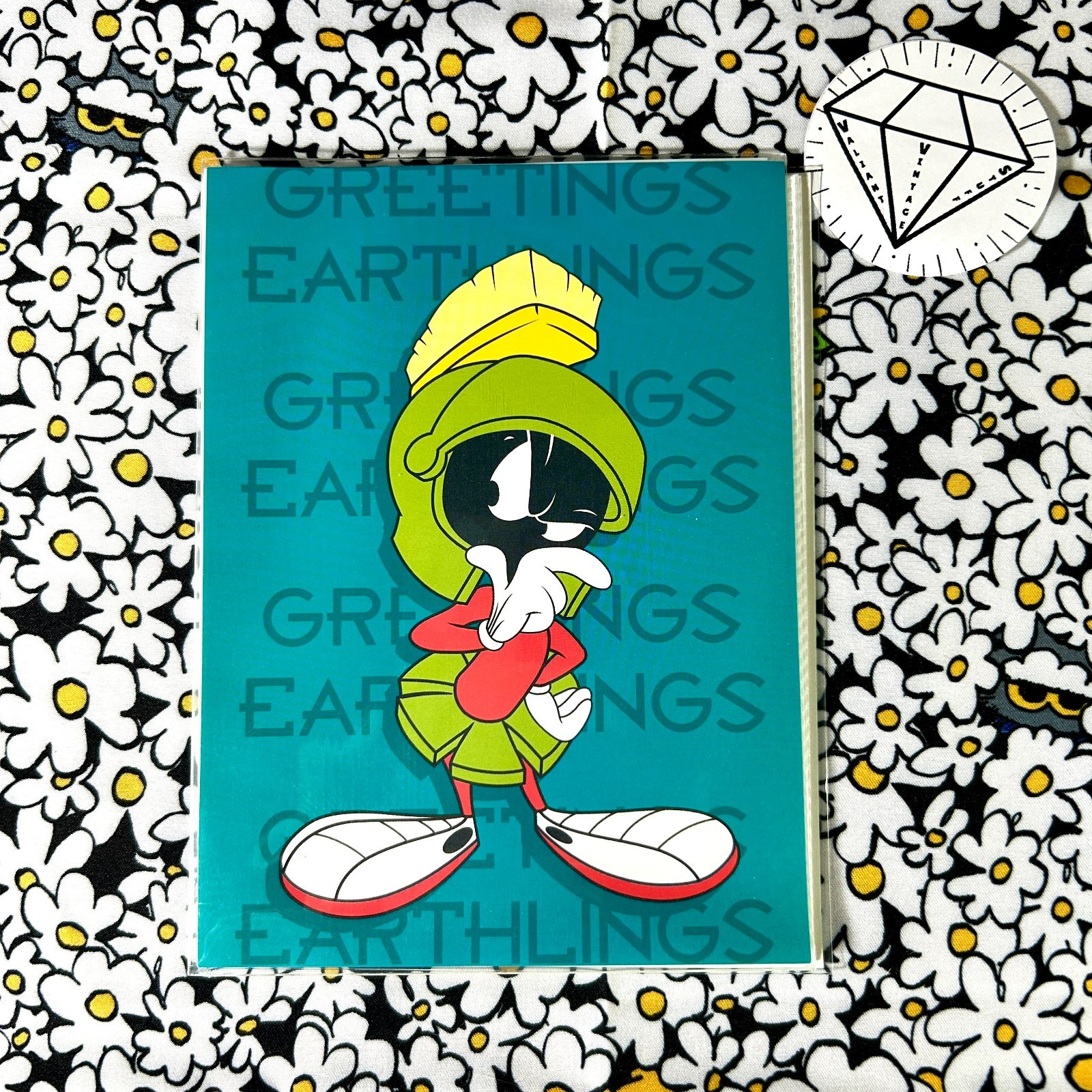 New Vintage 1999 Marvin Martian Looney Tunes Warner Bros. Photo Album 4x6 Inch New Vintage 1999 Marvin Martian Looney Tunes Warner Bros. Photo Album 4x6 Inch