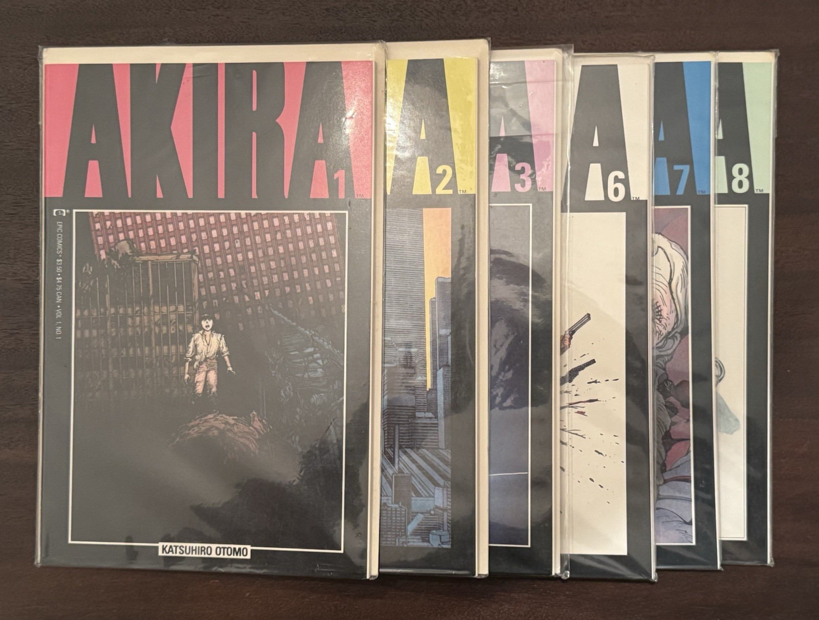 Akira #1-8 (Missing 4,5) Epic Comics - VF/NM Ships Fast