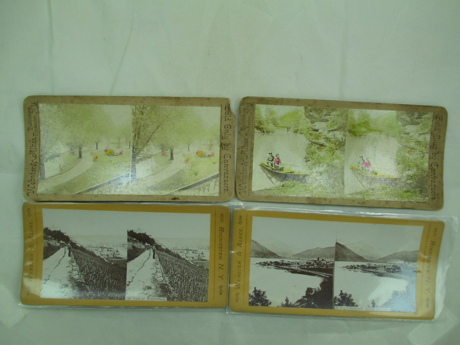 EARLY WEBSTER & ALBEE H.R. WHITE Stereoviews Cleveland Germany 1880's-90's 021JV