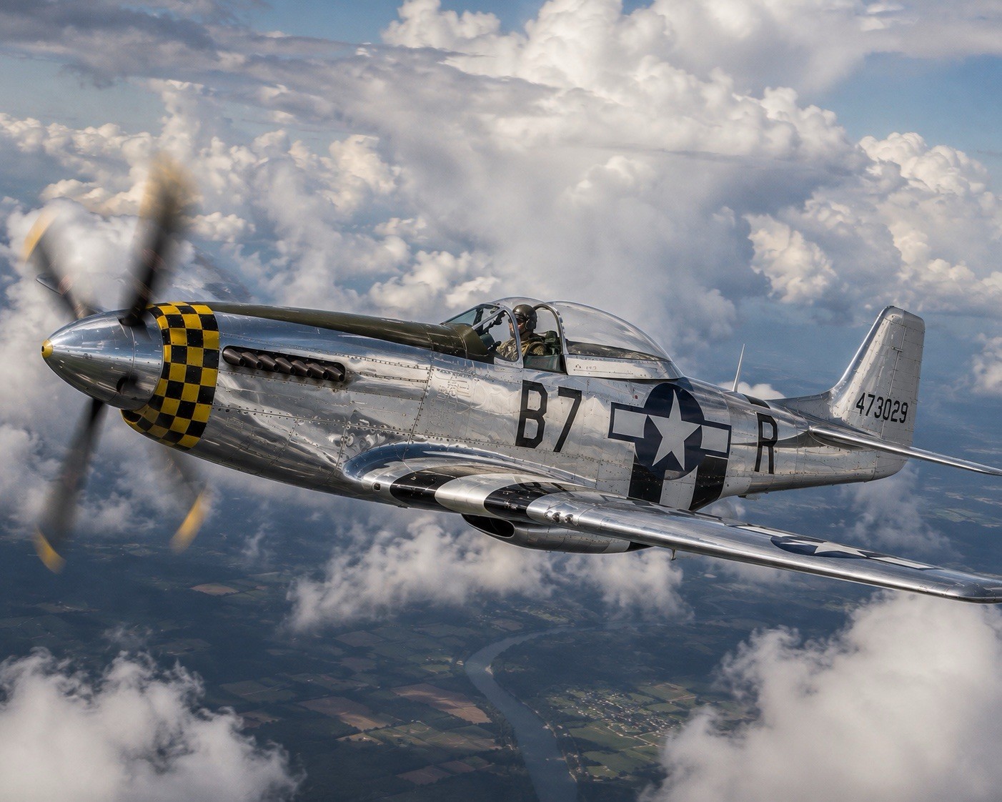 P-51 Mustang WWII Aviation 8x10 Photo Print Fighter Plane Wall Art Air Force V3