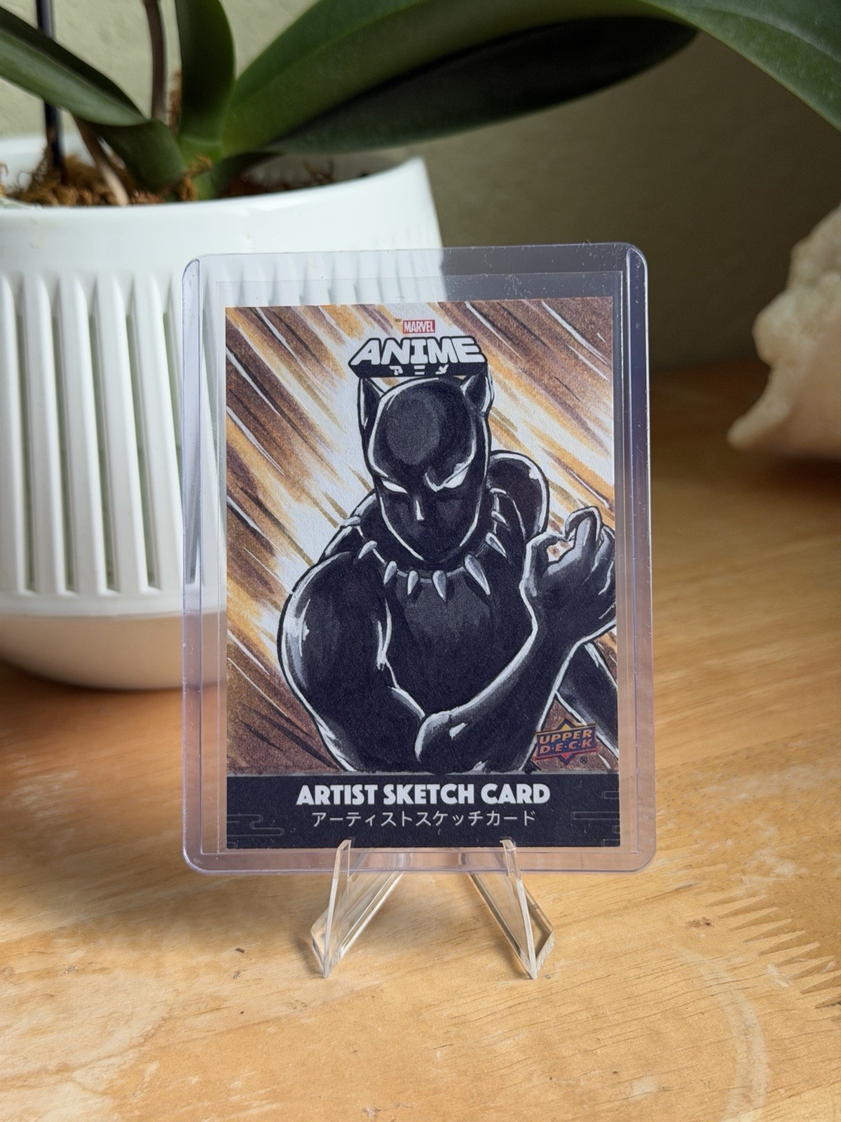 2020 Upper Deck Marvel Anime Black Panther Nikki Abrego Sketch Card 1/1 Auto