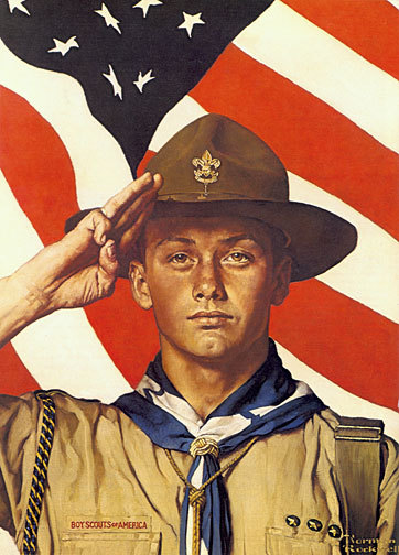 A Job To Do 22x30 Boy Scout Art Print by Norman Rockwell