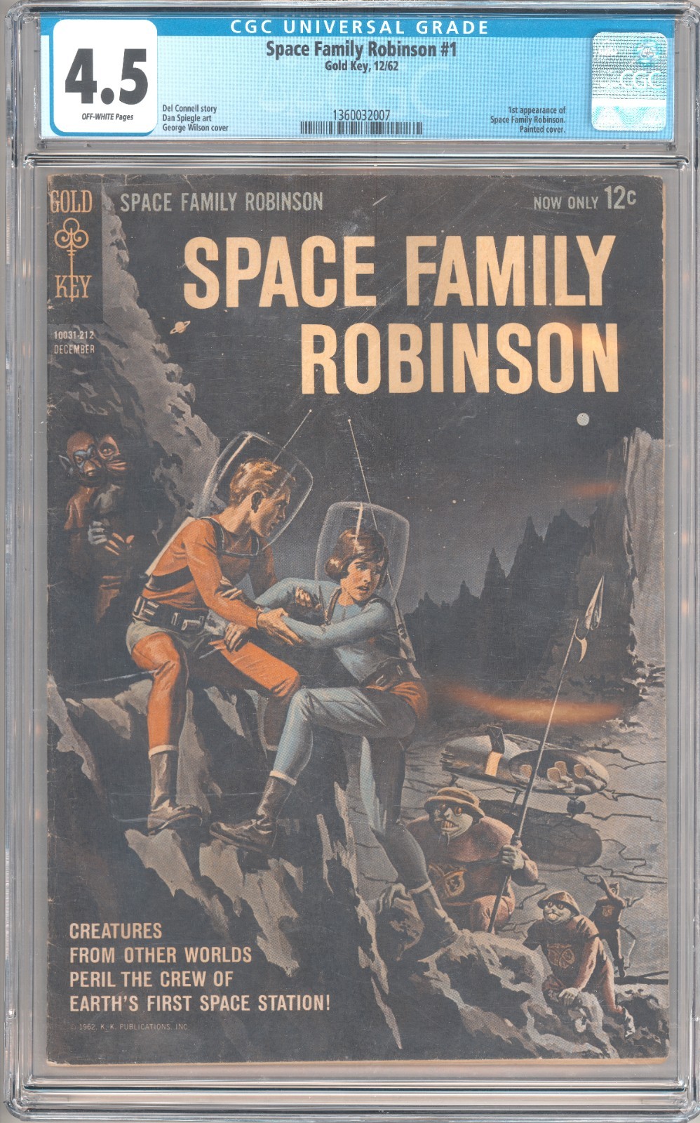 Space Family Robinson #1 CGC 4.5 OW pages Space Family Robinson #1 CGC 4.5 OW pages