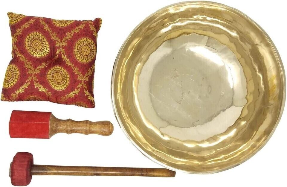 11 Inch Healing Meditation Tibetan Rare Singing Bowl Hand Hammered From Nepal