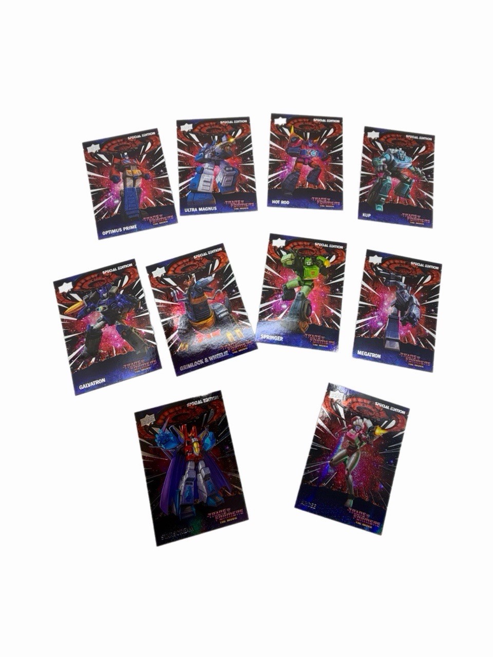 RARE Upper Deck Transformers: The Movie 40th Anniversary - Galaxy set