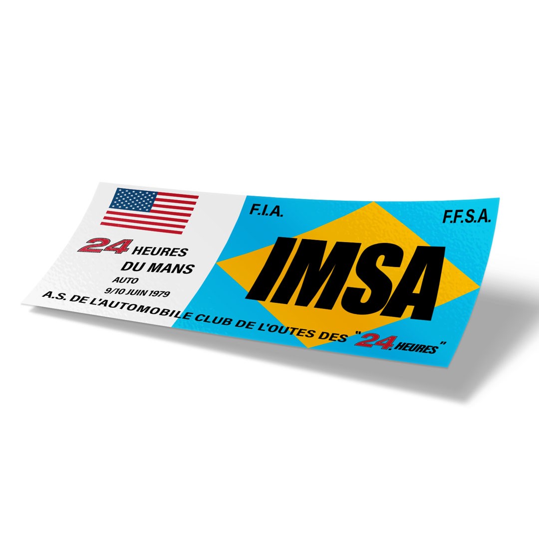 24 Heures Du Mans 1979 Vintage 935 Porsche IMSA Racing Sticker 24 Heures Du Mans 1979 Vintage 935 Porsche IMSA Racing Sticker