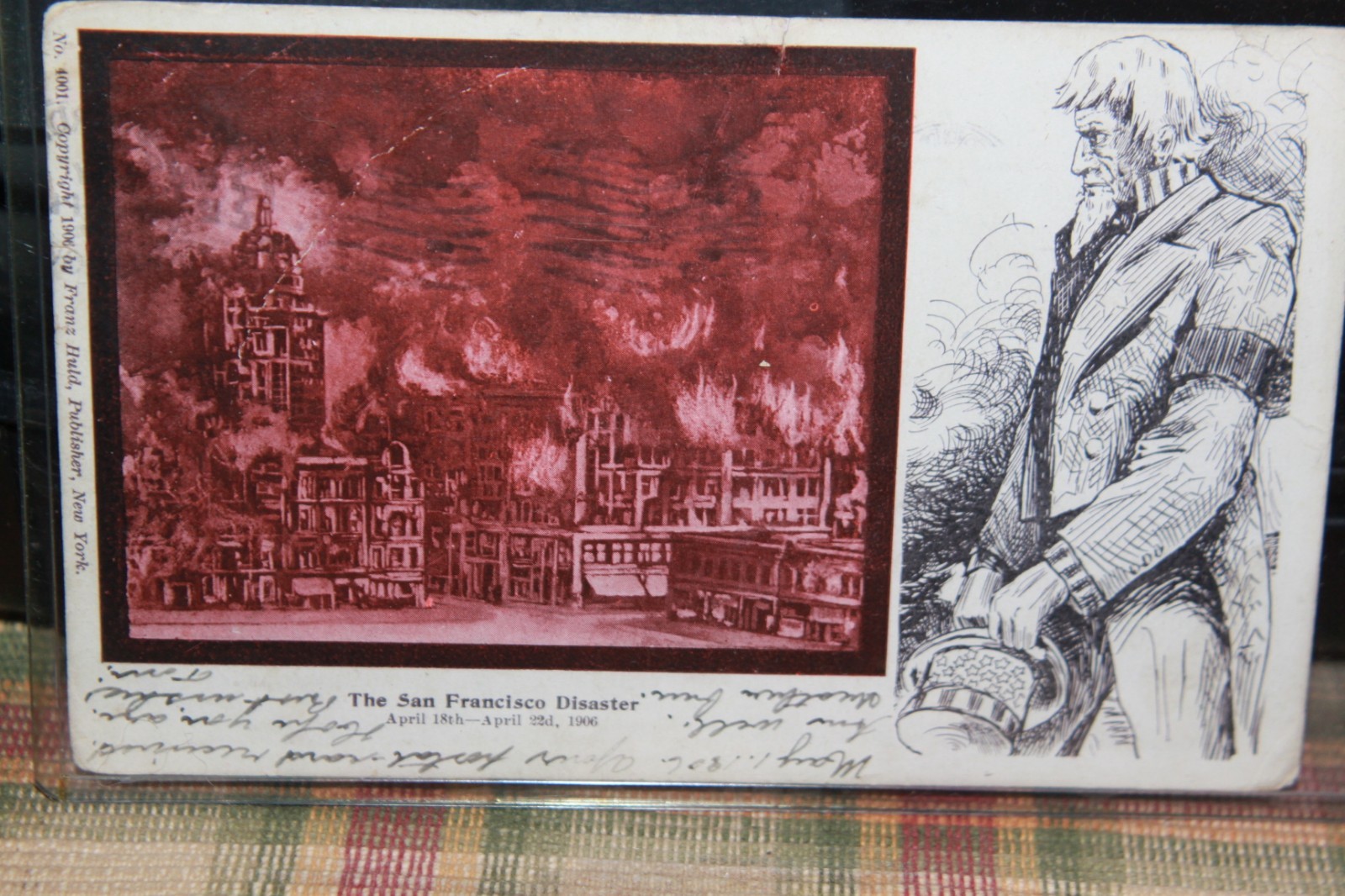 1906 SAN FRANCISCO FIRE DISASTER, 1906 POSTCARD ANTIQUE 120 YEARS OLD