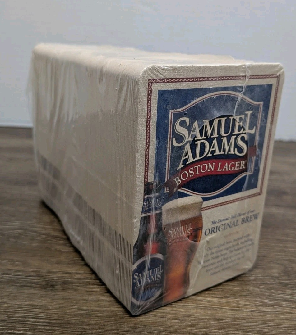 Sam Samuel Adams Beer Coaster Bar Barware Full Sleeve 125 Boston Lager 2010