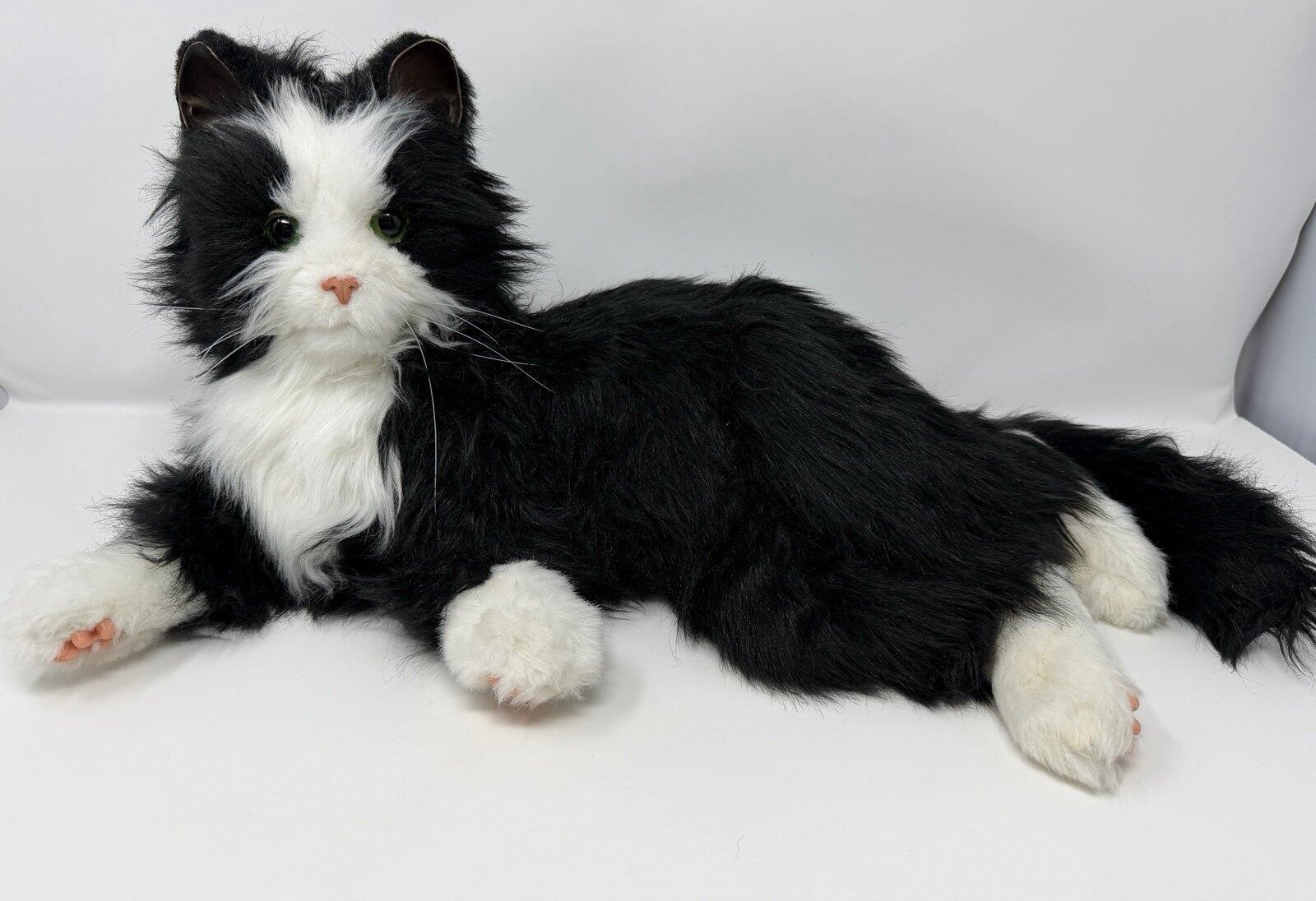 Ageless Innovation\'s Joy For All Companion Pets Black & White Tuxedo Motion Cat