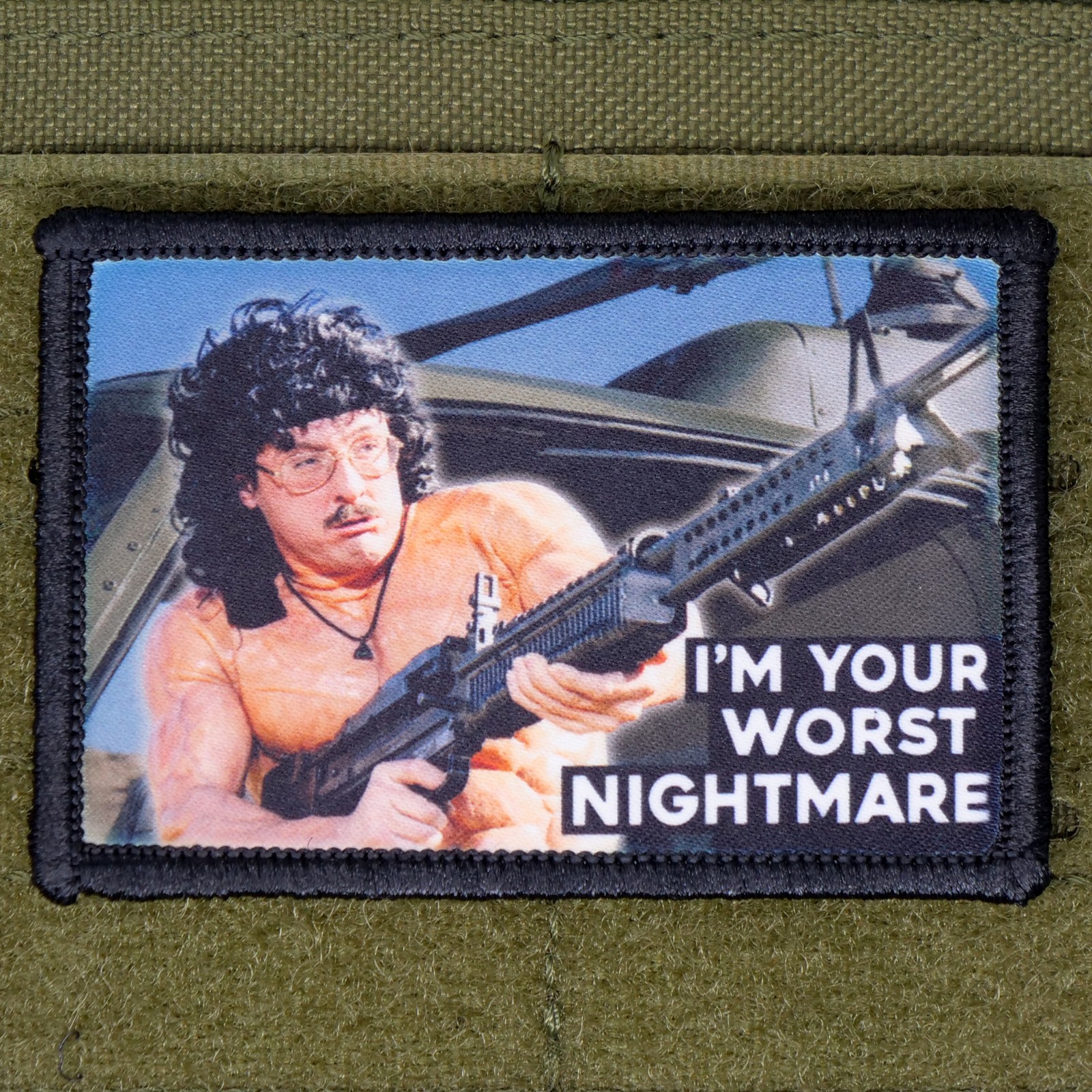 I'm Your Worst Nightmare Patch Weird Al Tactical UHF Meme AR15 Hook & Loop 3x2