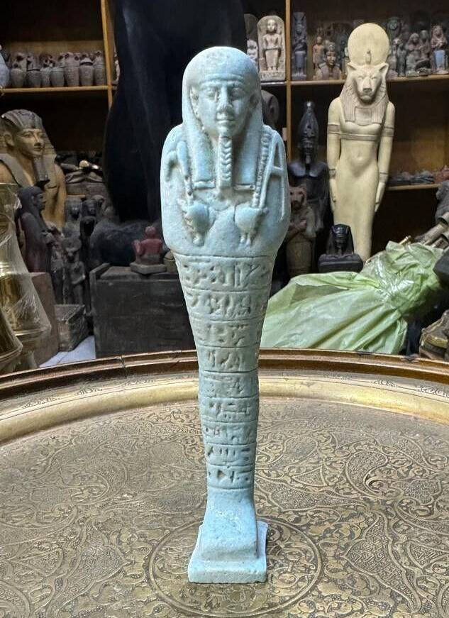 RARE ANCIENT EGYPTIAN ANTIQUES Shabti Ushabti Statue Egyptian Pharaonic BC