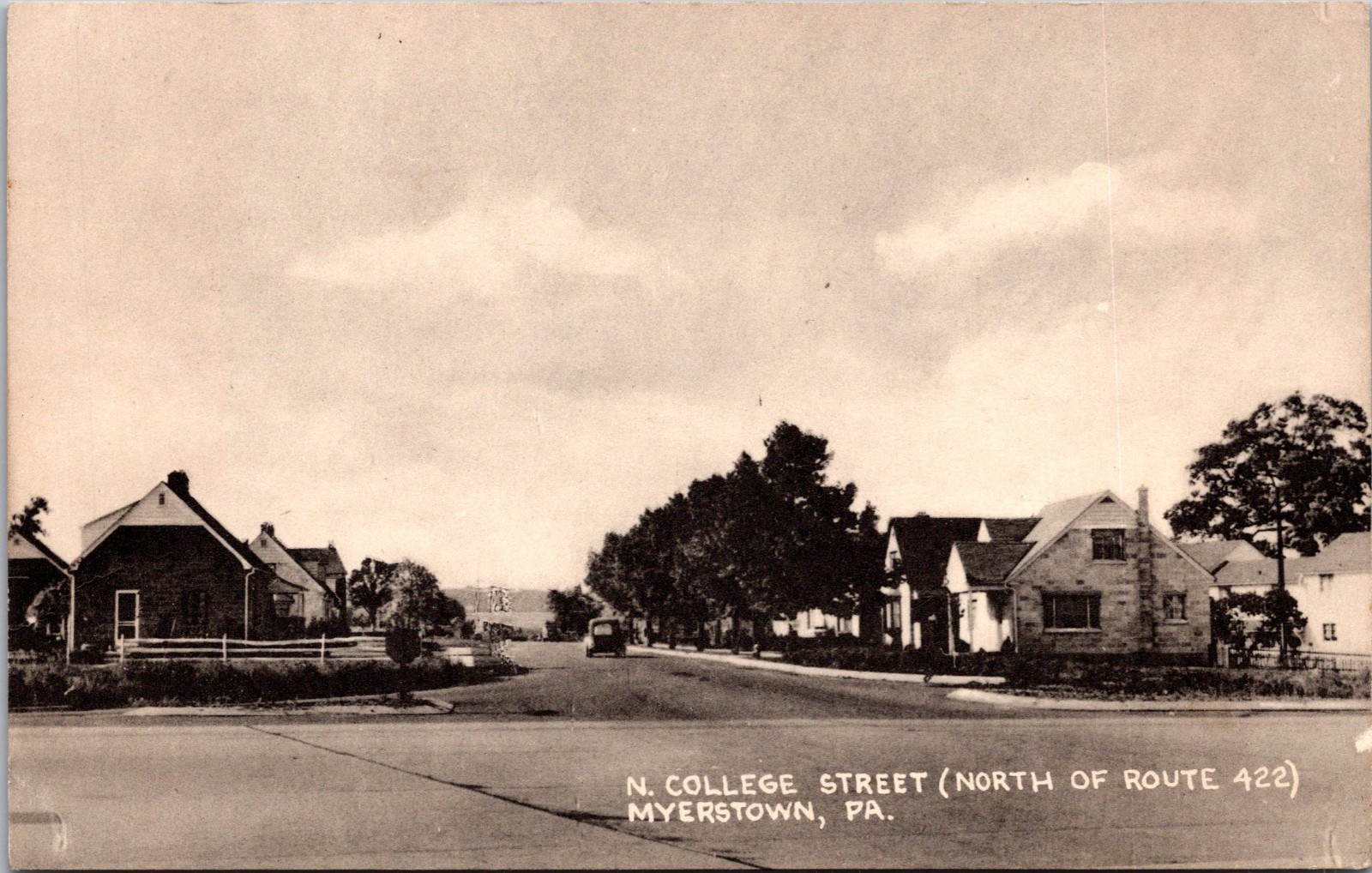 Myerstown Pa. Pennsylvania N. College Street Postcard