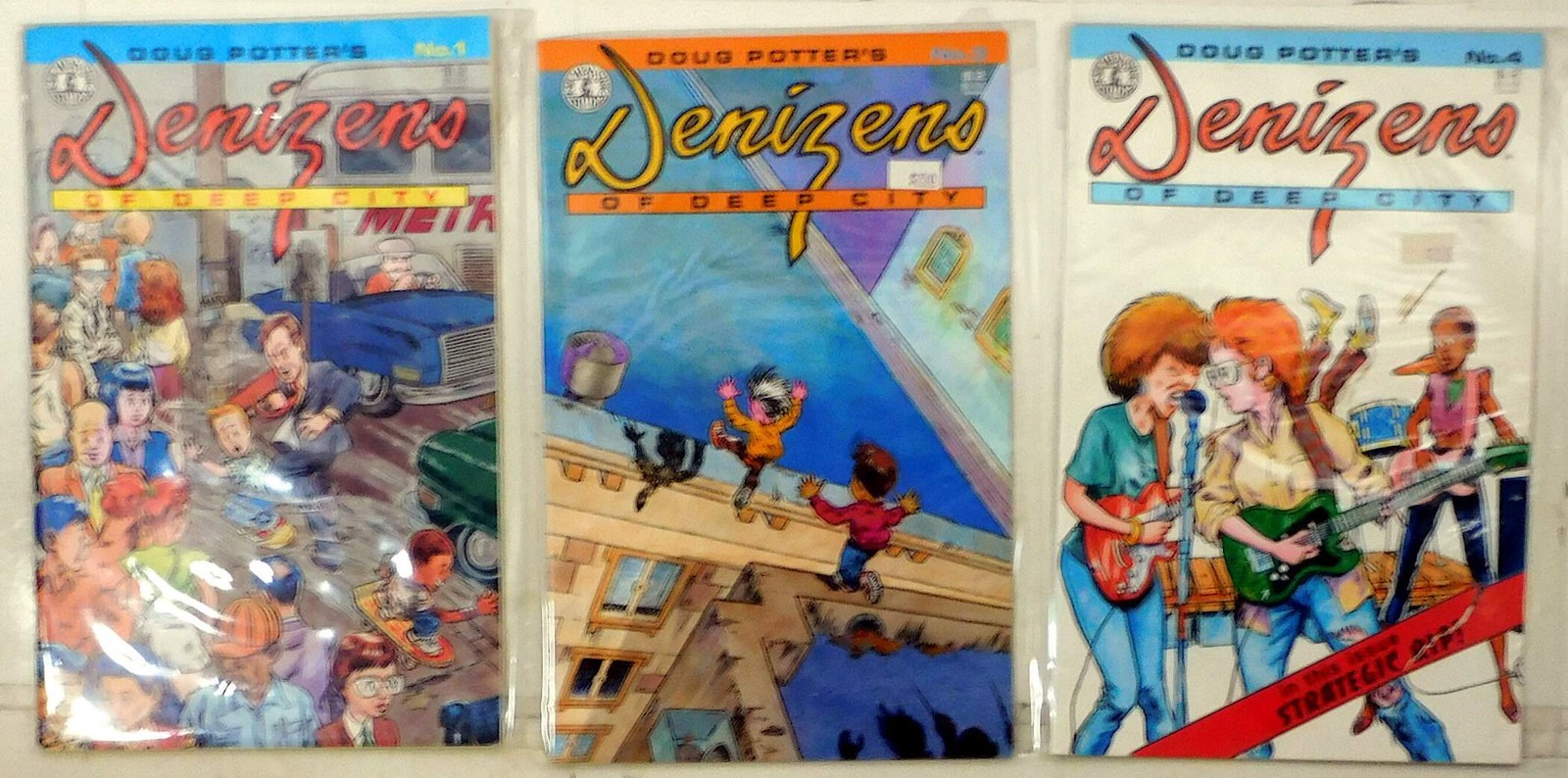 Denizens of Deep City Lot of 3 #1, 3, 4 (1988) Kitchen Sink Press Comic Books