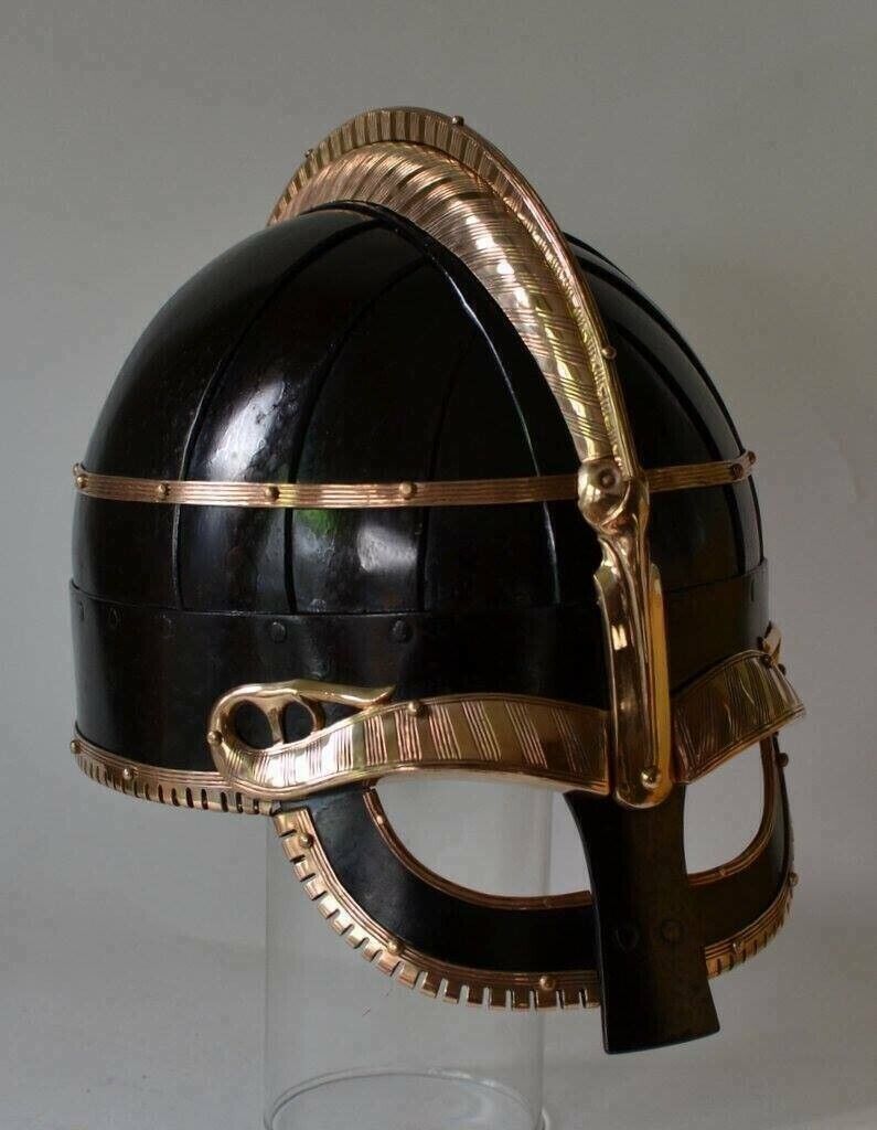 Halloween Brass Steel Helmet Medieval Valsgrade Helmet Vendel Viking Helmet