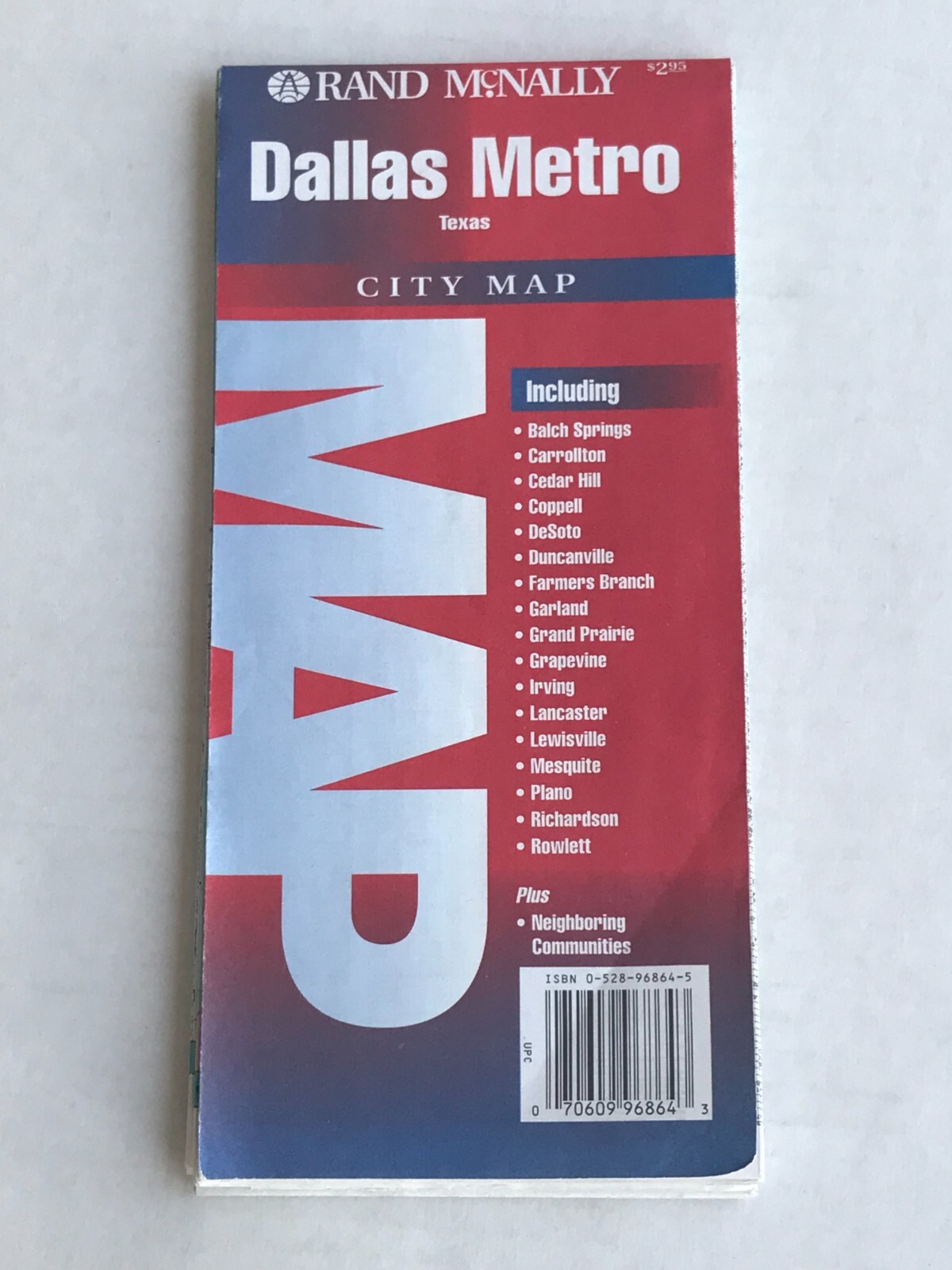 1993 Rand McNally road map of Dallas Metro, Texas 1993 Rand McNally road map of Dallas Metro, Texas