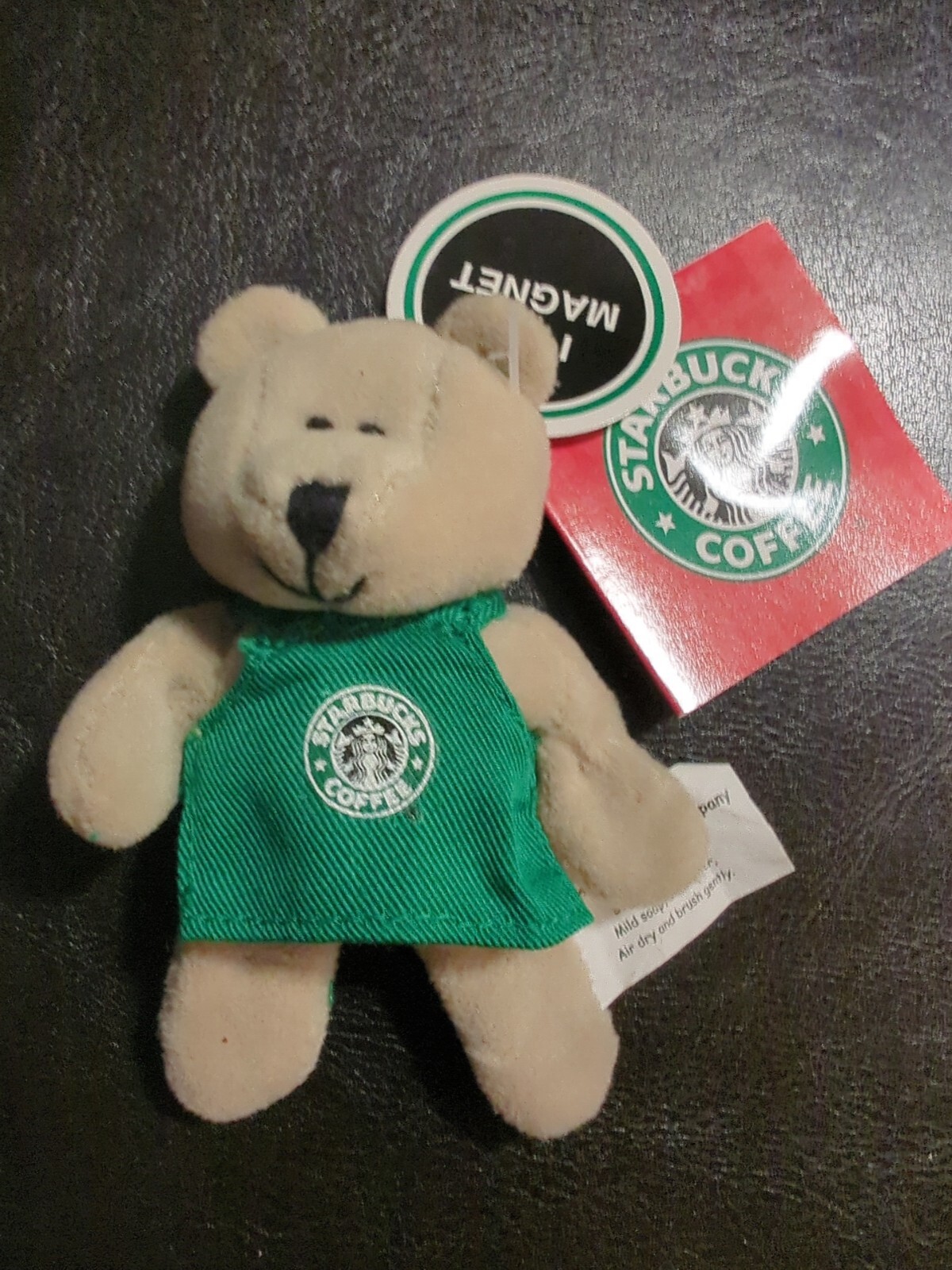 NWT 2001 Starbucks Bearista Green Apron Bear Magnet Brand New Super Cute