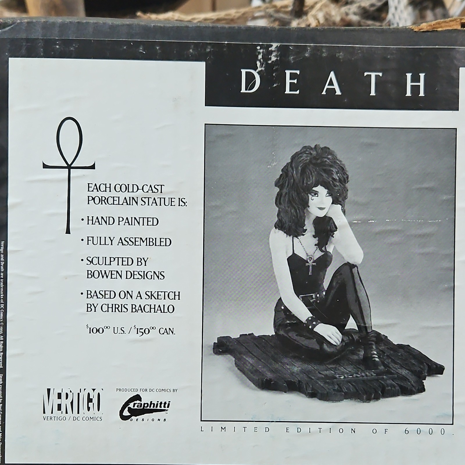 Death of the Endless Statue Vertigo DC Comics Graphitti Designs LE 1698/6000