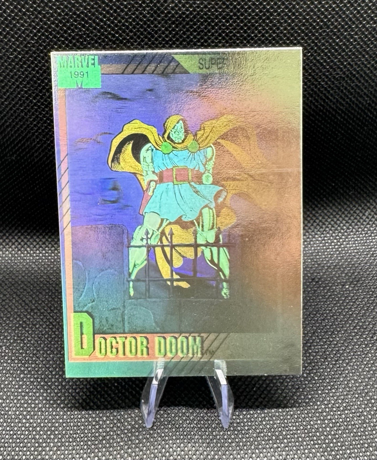 Impel 1991 Marvel Universe Hologram Insert Doctor Doom #H-4 Trading Card