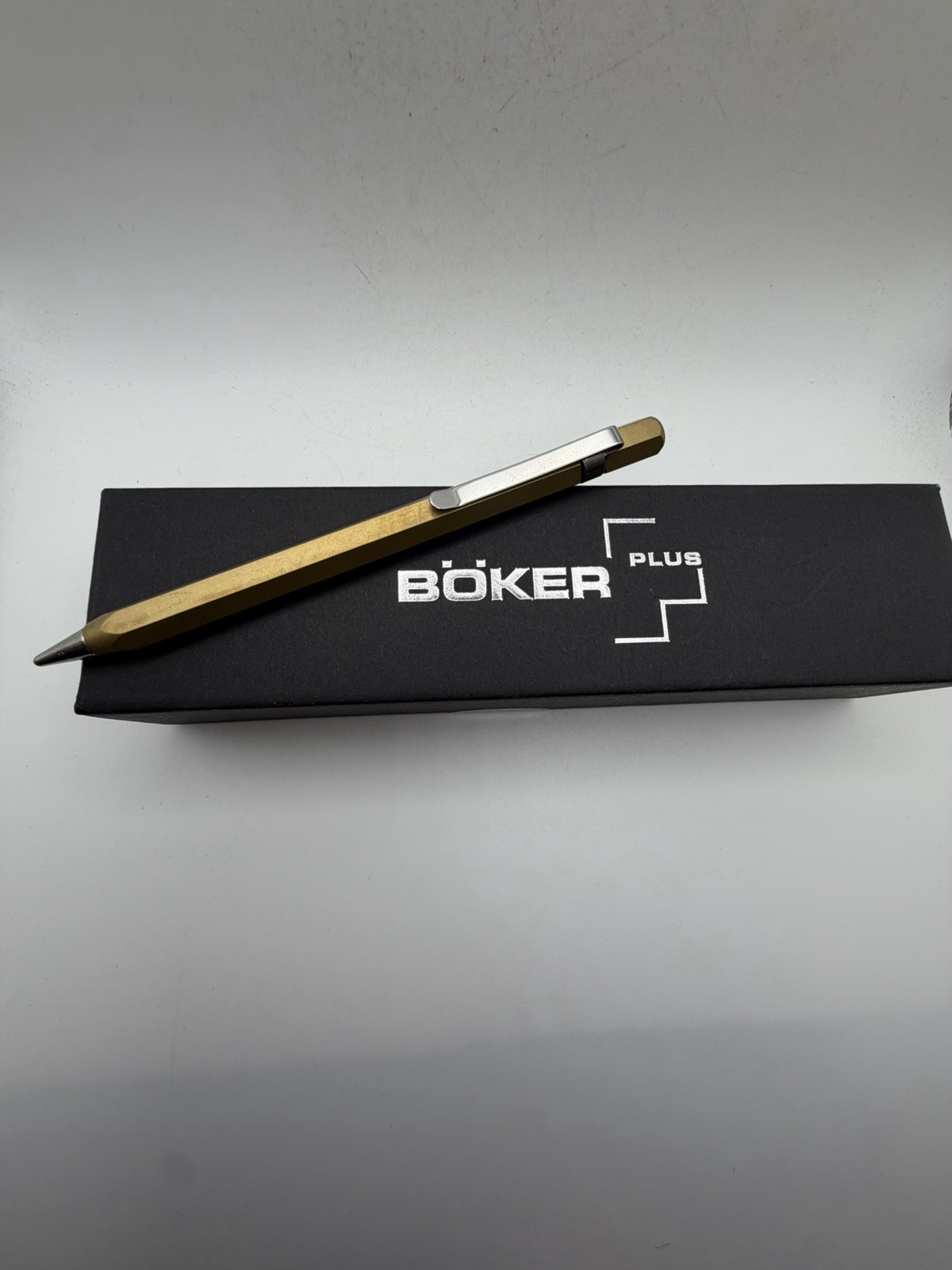 Boker Plus Redox Ball Pen Brass New 09BO037 ***READ Boker Plus Redox Ball Pen Brass New 09BO037 ***READ