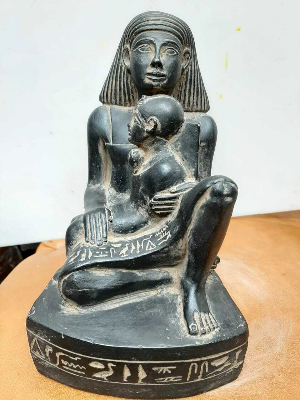 Rare Antique, Statue Senenmut with Neferure at from Ancient Egyptian Antiquities