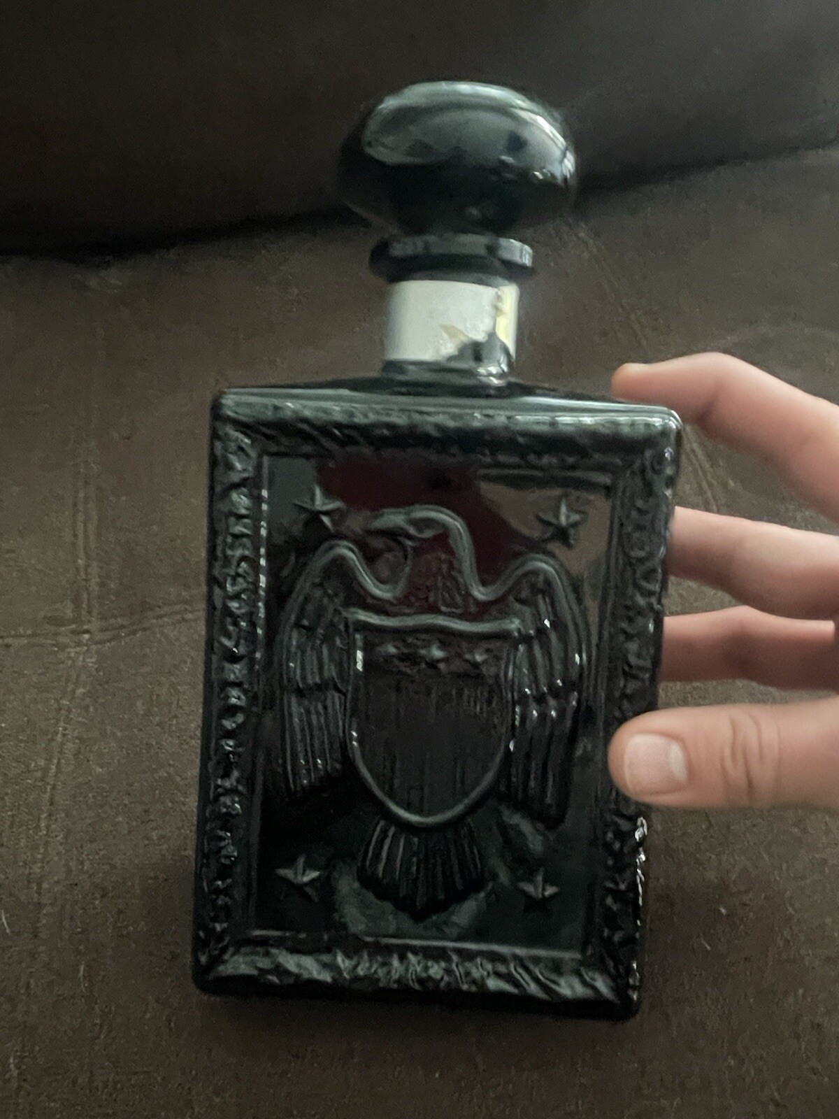JW Dant Black Eagle Theme Whisky Decanter Vintage MCM Decor JW Dant Black Eagle Theme Whisky Decanter Vintage MCM Decor
