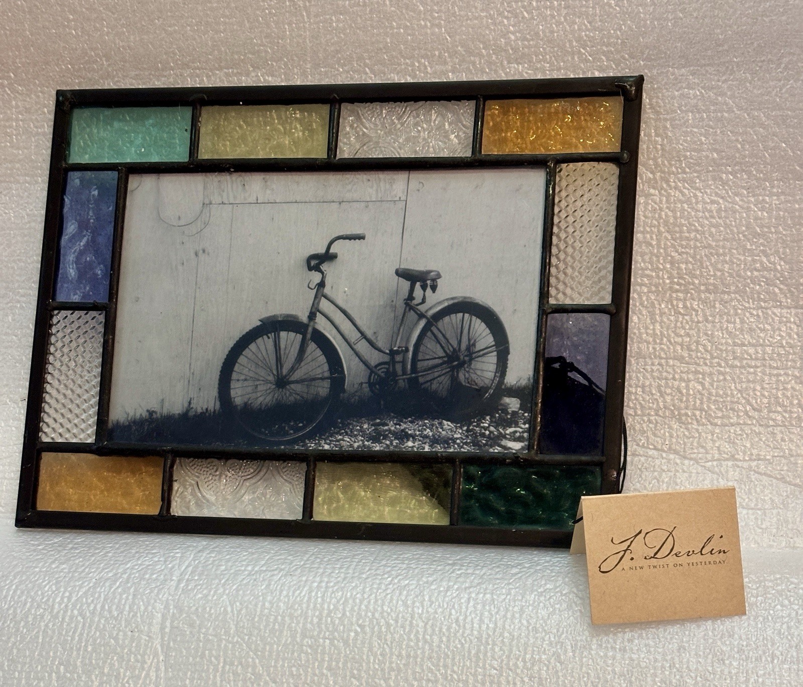 Stained Glass Picture Frame 8X6 by K Gustafson for J Devlin Lead Free