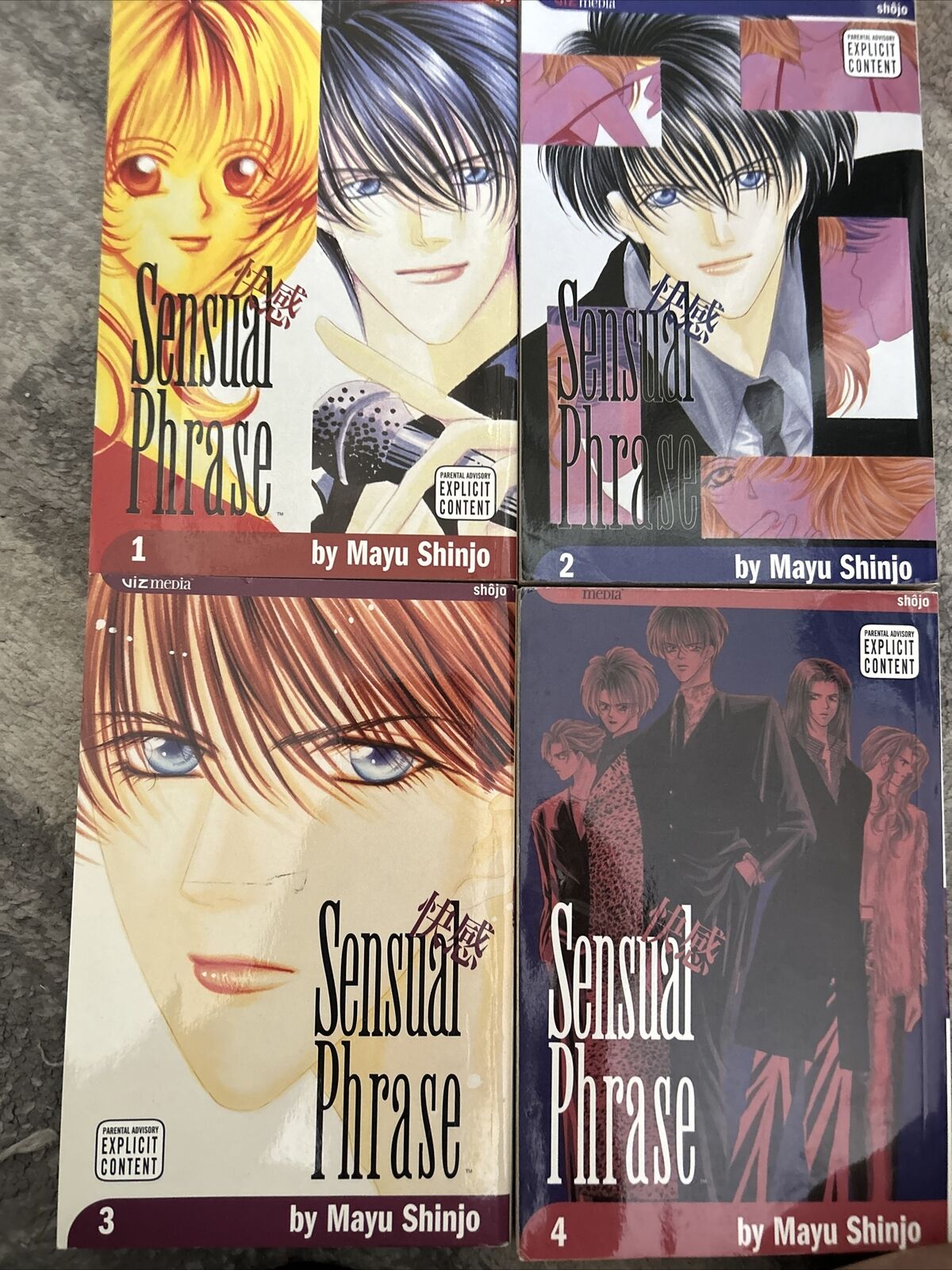 Sensual Phrase Manga English Volumes 1-4